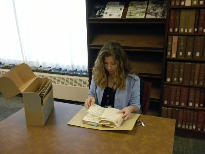 Tammy Kelly 2 Tammy Kelly processing the records of Bess Truman.