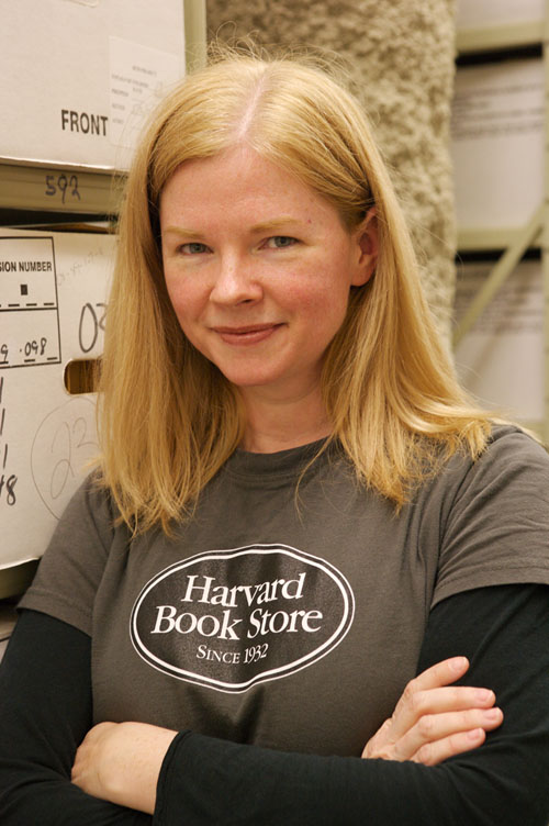 Tara McLoughlin Tara in the stacks of the PHiladelphia Federal Records Center (photo courtesy of Earl McDonald).