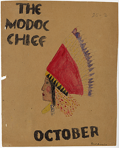 "The Modoc Chief," October issue, published by the Fort Bidwell Boarding School, California., 10/1928