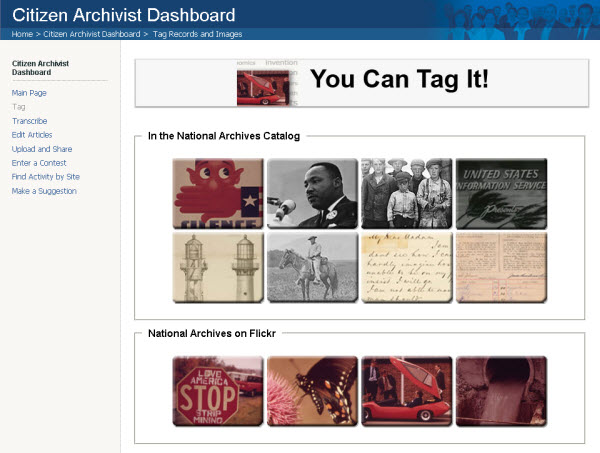 Citizen Archivist Dashboard – NARAtions